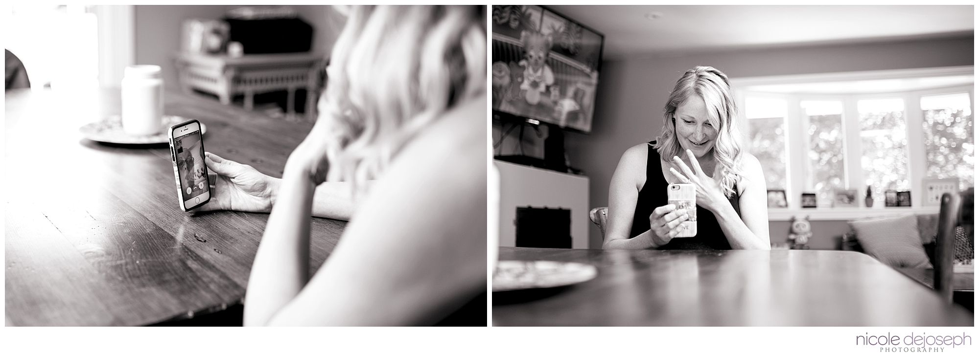 Britanie and Grayson's quiet days together before the new babe arrives. In home lifestyle maternity photographer. Nicole DeJoseph Photography; Chatham, Ontario wedding and lifestyle photographer.