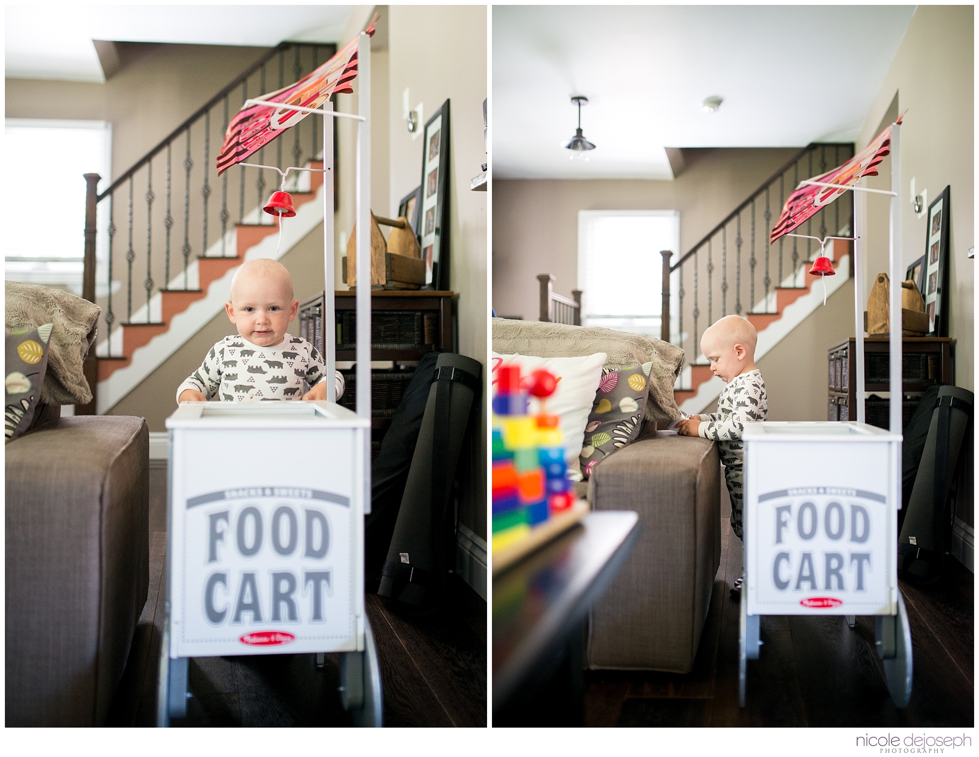Britanie and Grayson's quiet days together before the new babe arrives. In home lifestyle maternity photographer. Nicole DeJoseph Photography; Chatham, Ontario wedding and lifestyle photographer.